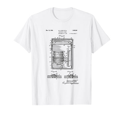 Camera Photographic Patent 1934 T-Shirt - Streetwear Style for Adults - T-Shirt, Sweatshirt, Hoodie