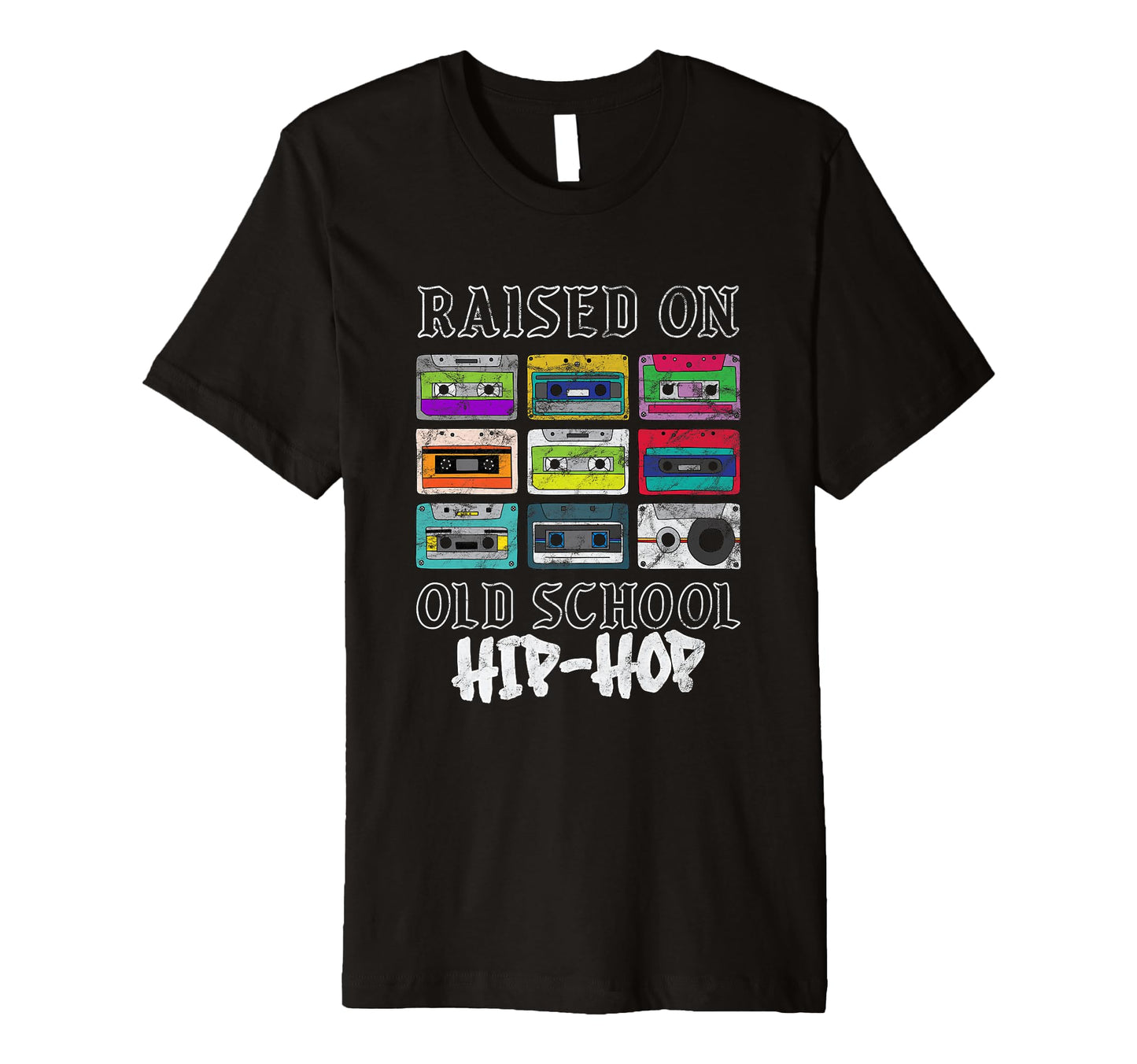 Raised Oldschool Hip Hop Rap Music T-Shirt - Graphic Print for Adults - T-Shirt, Sweatshirt, Hoodie