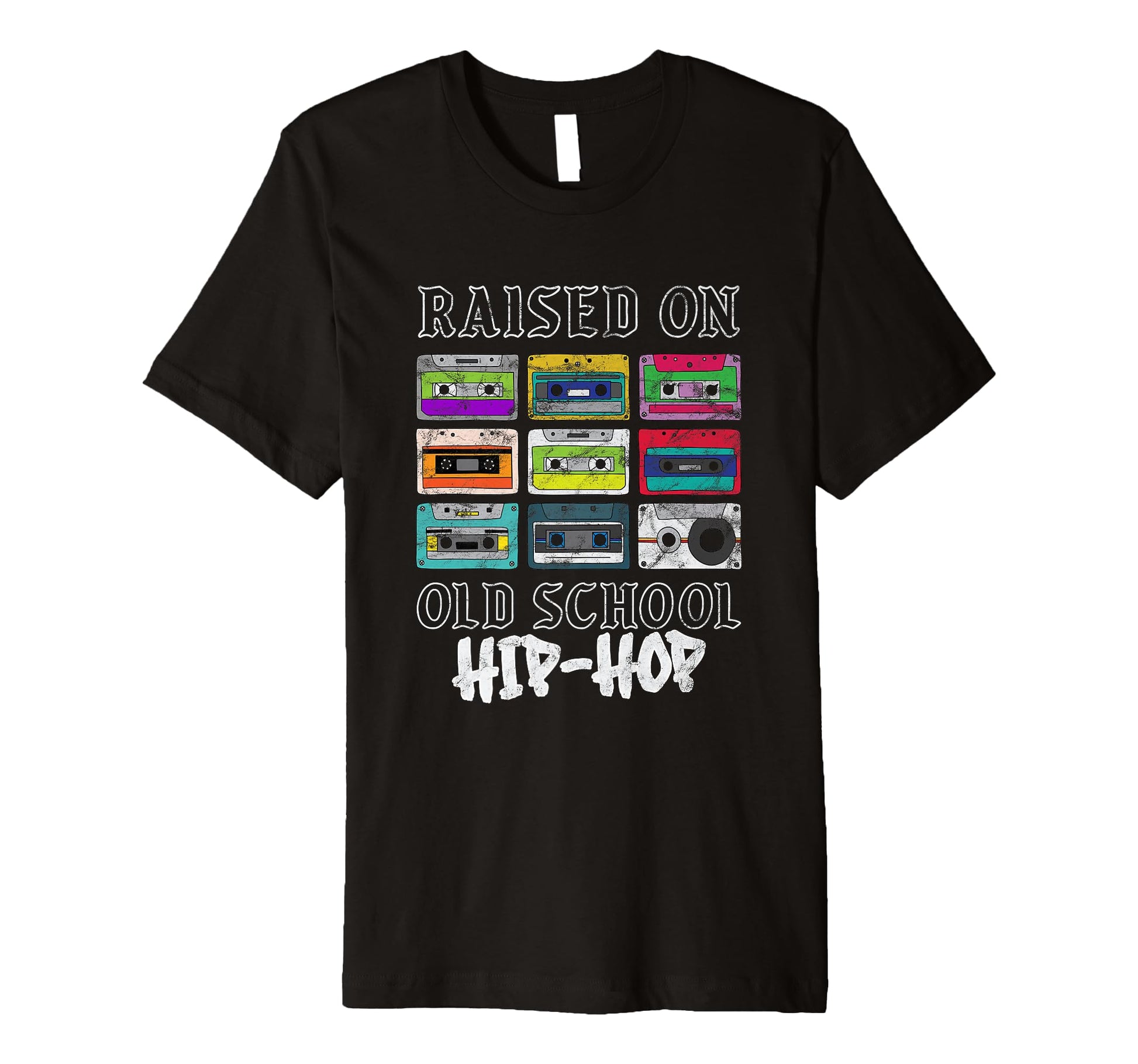 Raised Oldschool Hip Hop Rap Music T-Shirt - Graphic Print for Adults - T-Shirt, Sweatshirt, Hoodie