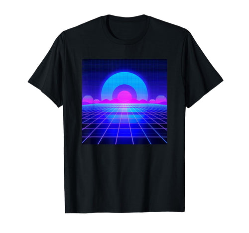 80S 90S Vaporwave Synthwave Aesthetic T-Shirt - Custom Art Print Men Women - T-Shirt, Sweatshirt, Hoodie