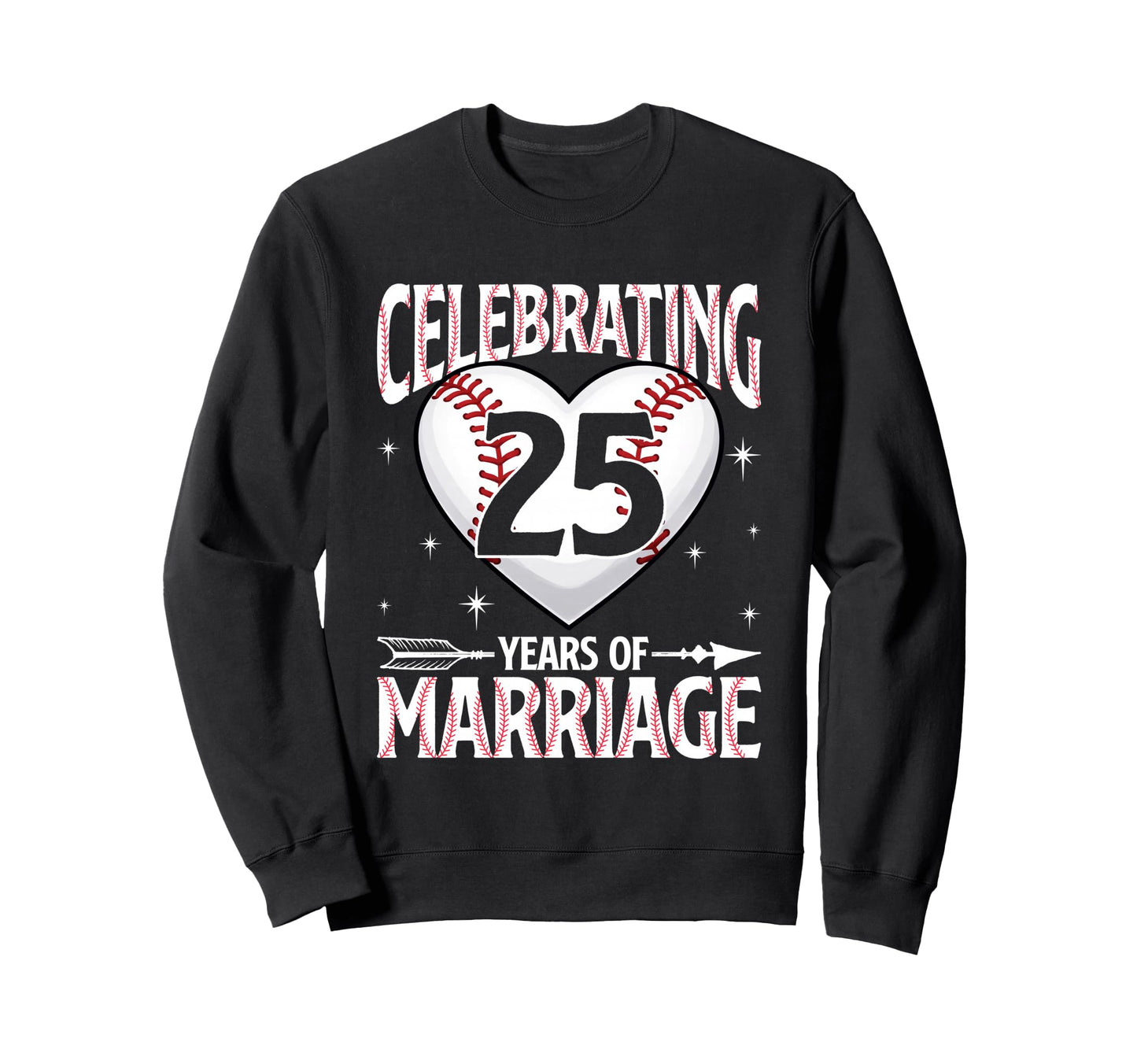 Celebrating 25 Year Mariage 25Th Sweatshirt - Aesthetic Graphic Unisex - T-Shirt, Sweatshirt, Hoodie