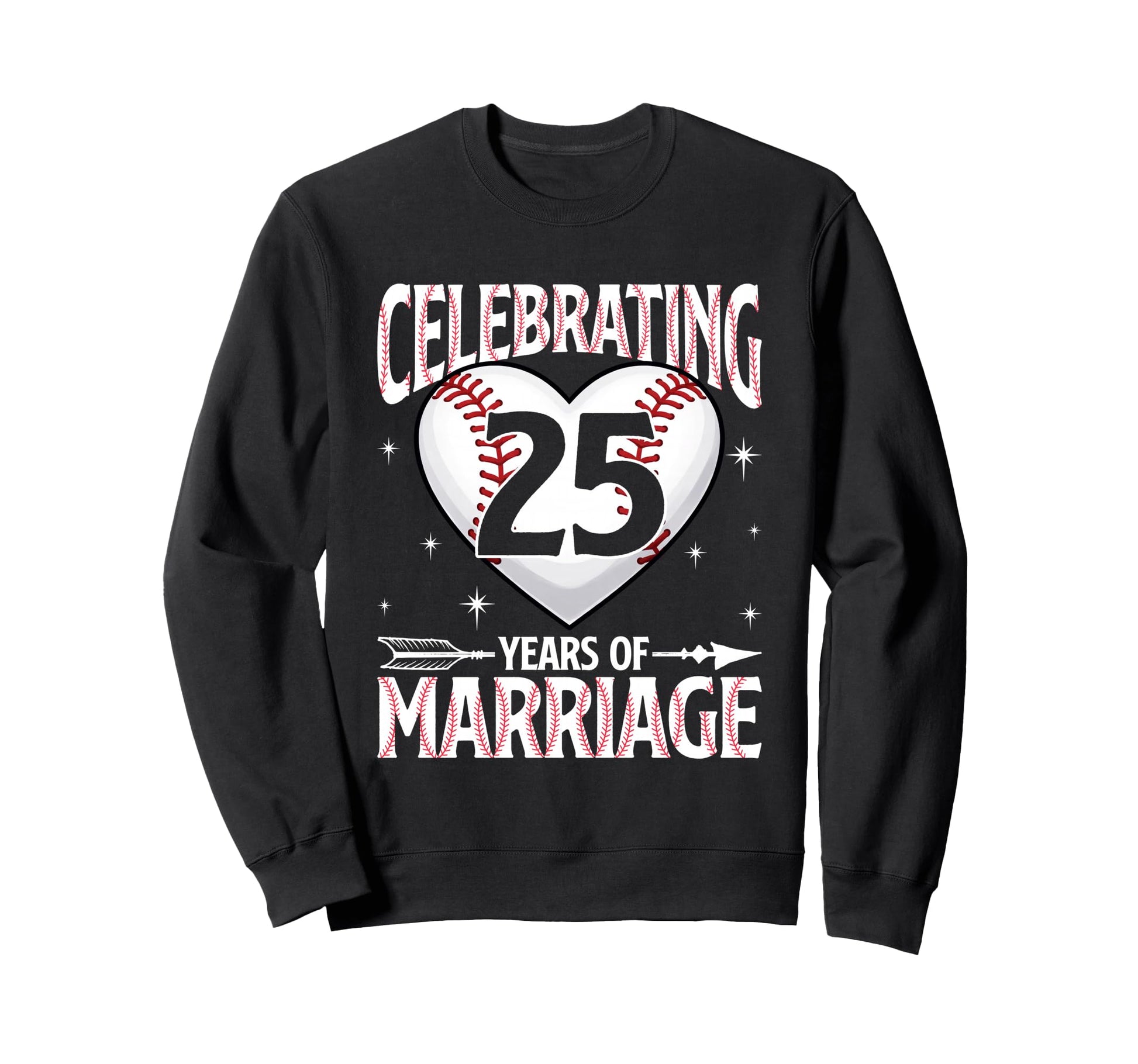 Celebrating 25 Year Mariage 25Th Sweatshirt - Aesthetic Graphic Unisex - T-Shirt, Sweatshirt, Hoodie