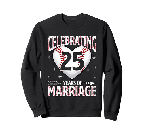 Celebrating 25 Year Mariage 25Th Sweatshirt - Aesthetic Graphic Unisex - T-Shirt, Sweatshirt, Hoodie