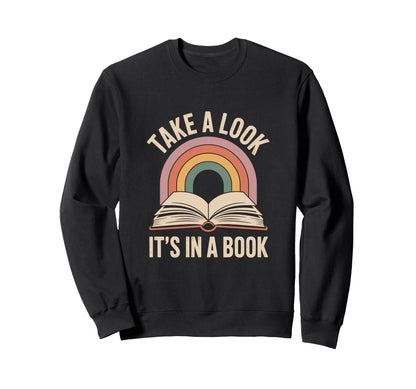 Take Its Book Reading Sweatshirt - Aesthetic Graphic Unisex - T-Shirt, Sweatshirt, Hoodie