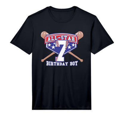 All Star Baseball 7 Year Old T-Shirt - Minimalist Print for Adults - T-Shirt, Sweatshirt, Hoodie