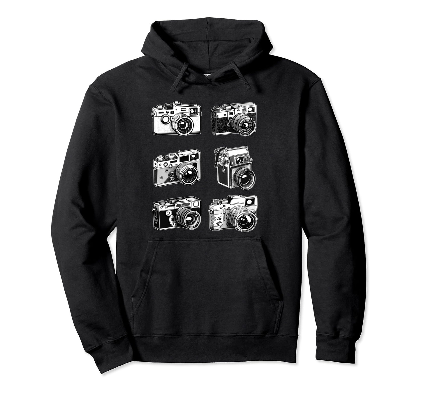 Photography Cameras Old School Film Hoodie - Novelty Apparel Men Women - T-Shirt, Sweatshirt, Hoodie