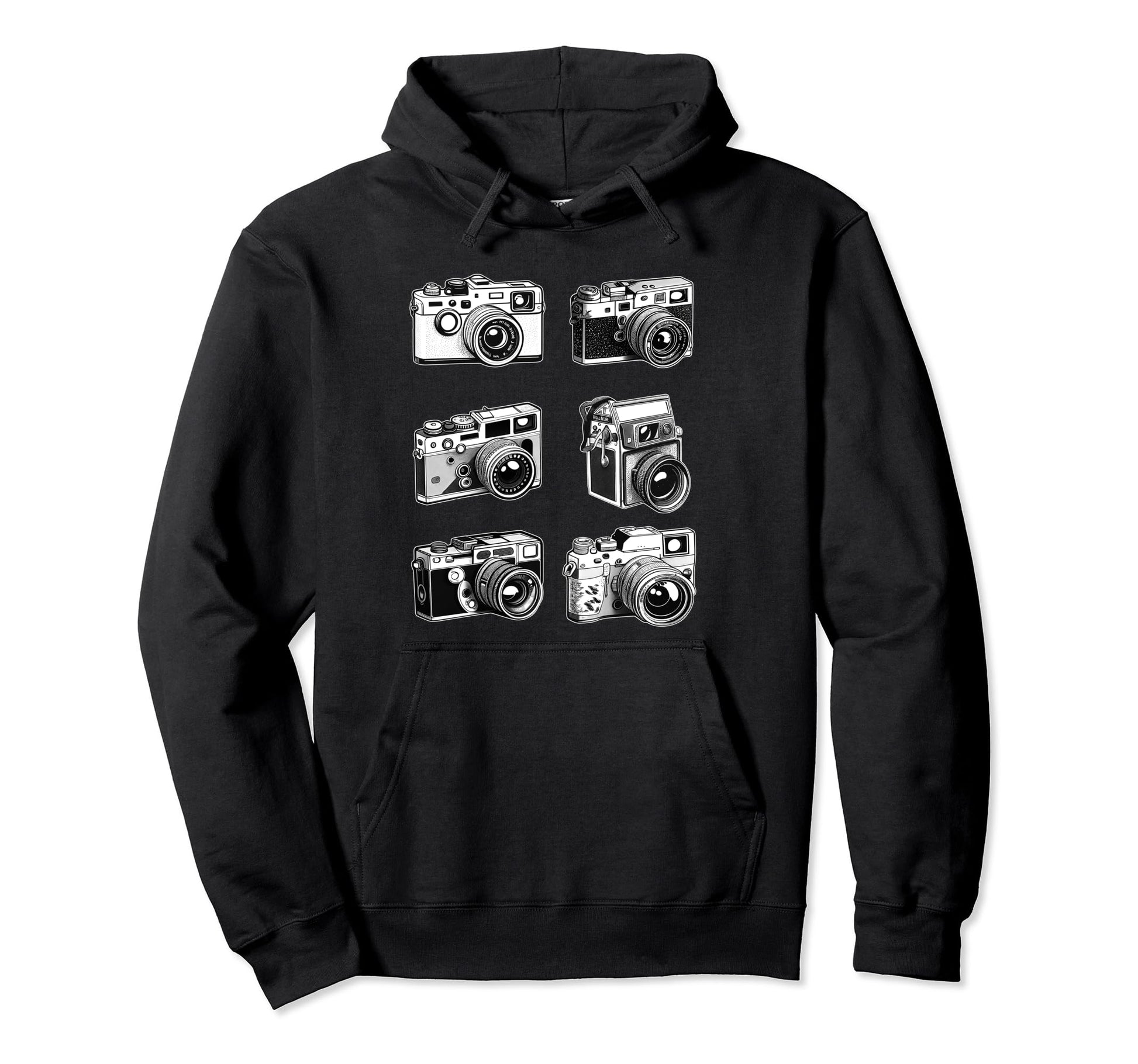 Photography Cameras Old School Film Hoodie - Novelty Apparel Men Women - T-Shirt, Sweatshirt, Hoodie