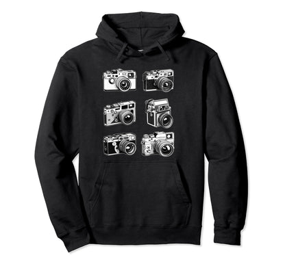 Photography Cameras Old School Film Hoodie - Novelty Apparel Men Women - T-Shirt, Sweatshirt, Hoodie
