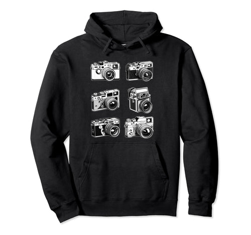 Photography Cameras Old School Film Hoodie - Novelty Apparel Men Women - T-Shirt, Sweatshirt, Hoodie