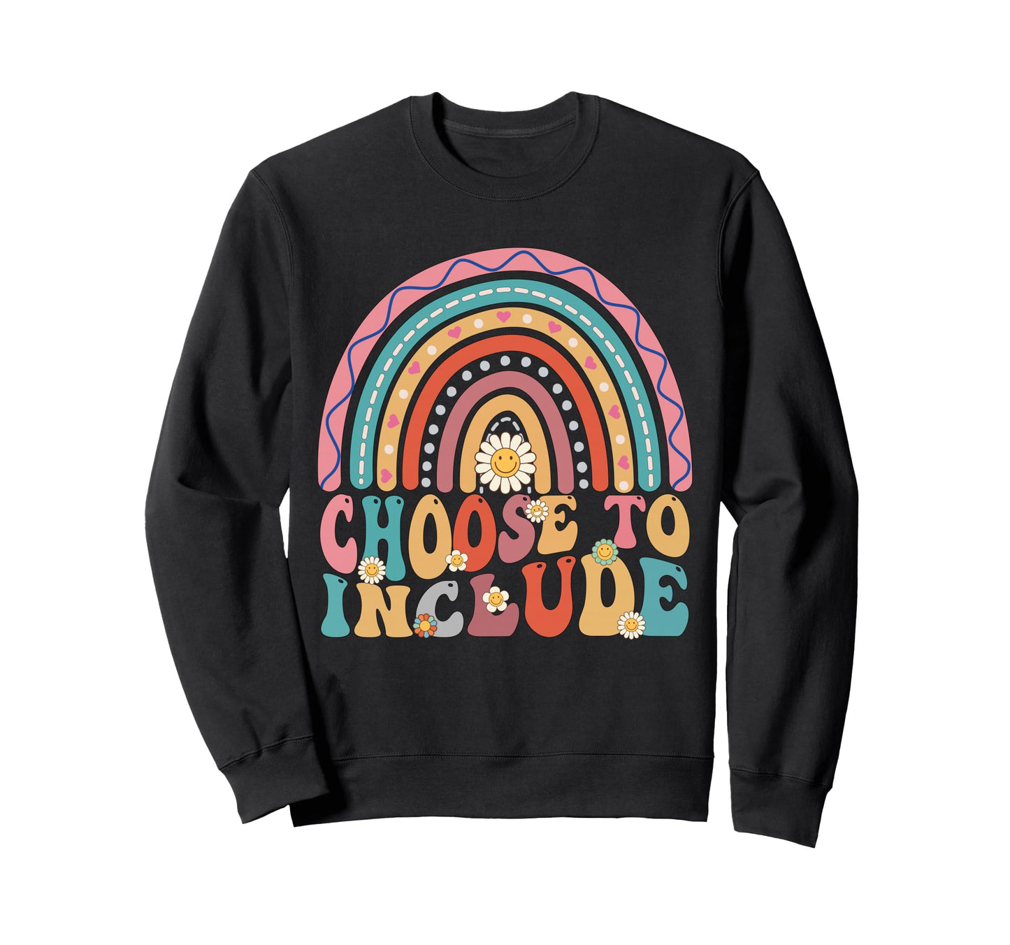 Choose To Include Autism Teacher Sweatshirt - Aesthetic Graphic for Adults - T-Shirt, Sweatshirt, Hoodie