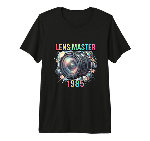 Photographer Camera Lens Enthusiast T-Shirt - Minimalist Print Men Women - T-Shirt, Sweatshirt, Hoodie