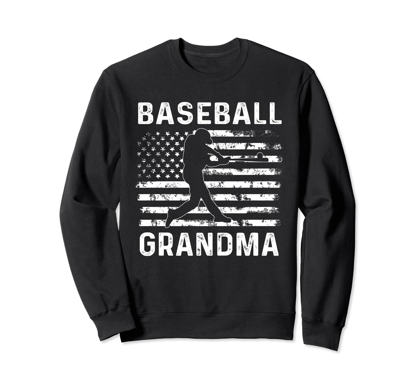 Baseball Grandma Usa Flag 4Th July Sweatshirt - Custom Art Print for Adults - T-Shirt, Sweatshirt, Hoodie