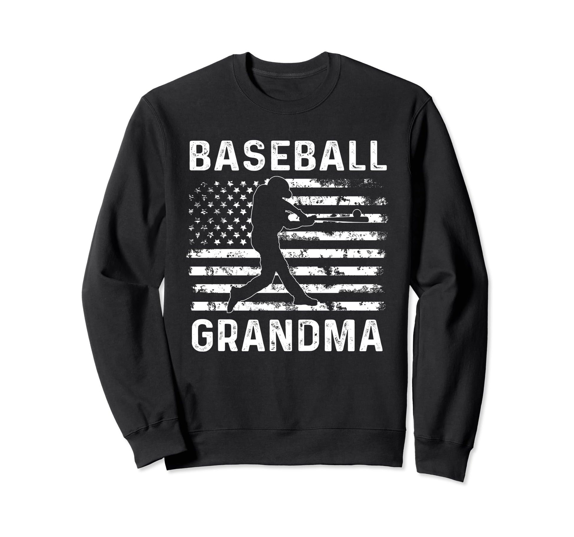 Baseball Grandma Usa Flag 4Th July Sweatshirt - Custom Art Print for Adults - T-Shirt, Sweatshirt, Hoodie