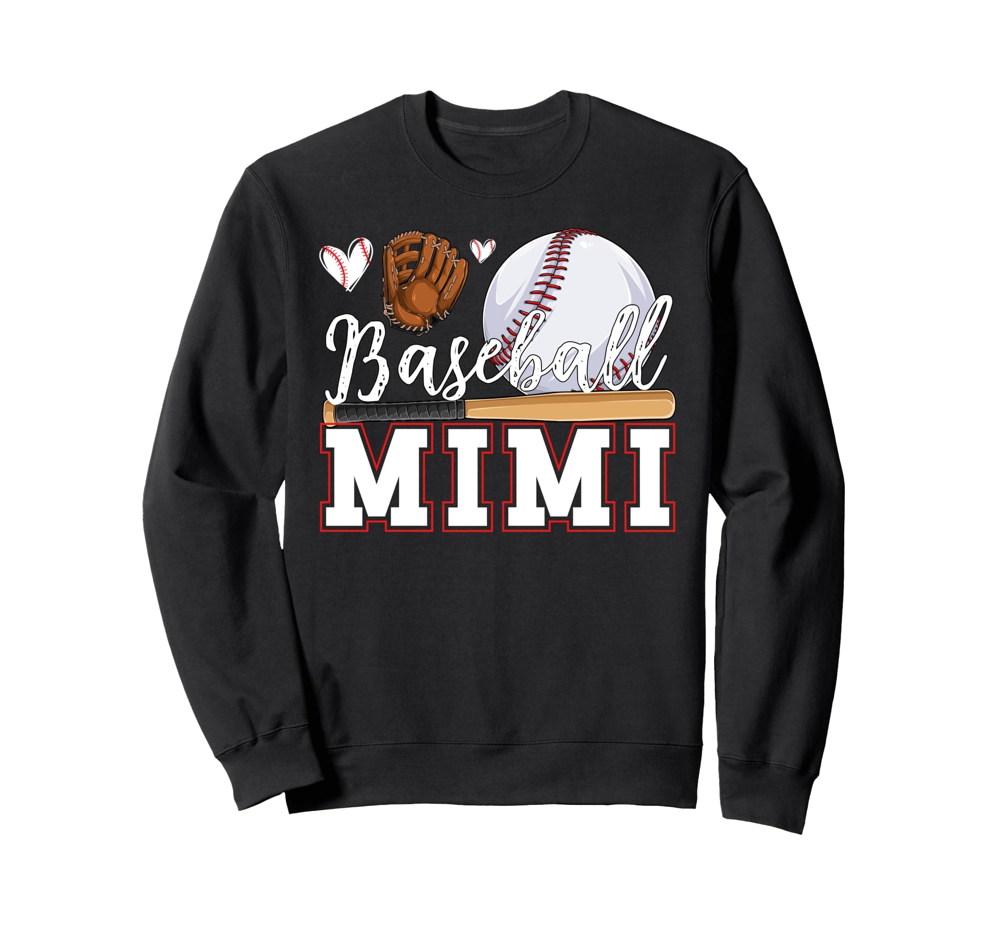 Baseball Mimi Grandma Mimi Sweatshirt - Aesthetic Graphic for Adults - T-Shirt, Sweatshirt, Hoodie
