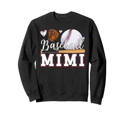 Baseball Mimi Grandma Mimi Sweatshirt - Aesthetic Graphic for Adults - T-Shirt, Sweatshirt, Hoodie