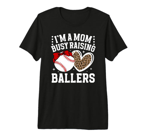 Raising Ballers Baseball Mom Baseball T-Shirt - Custom Art Print Men Women - T-Shirt, Sweatshirt, Hoodie