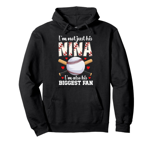 His Biggest Fan Baseball Nina Hoodie - Casual Everyday Wear Men Women - T-Shirt, Sweatshirt, Hoodie