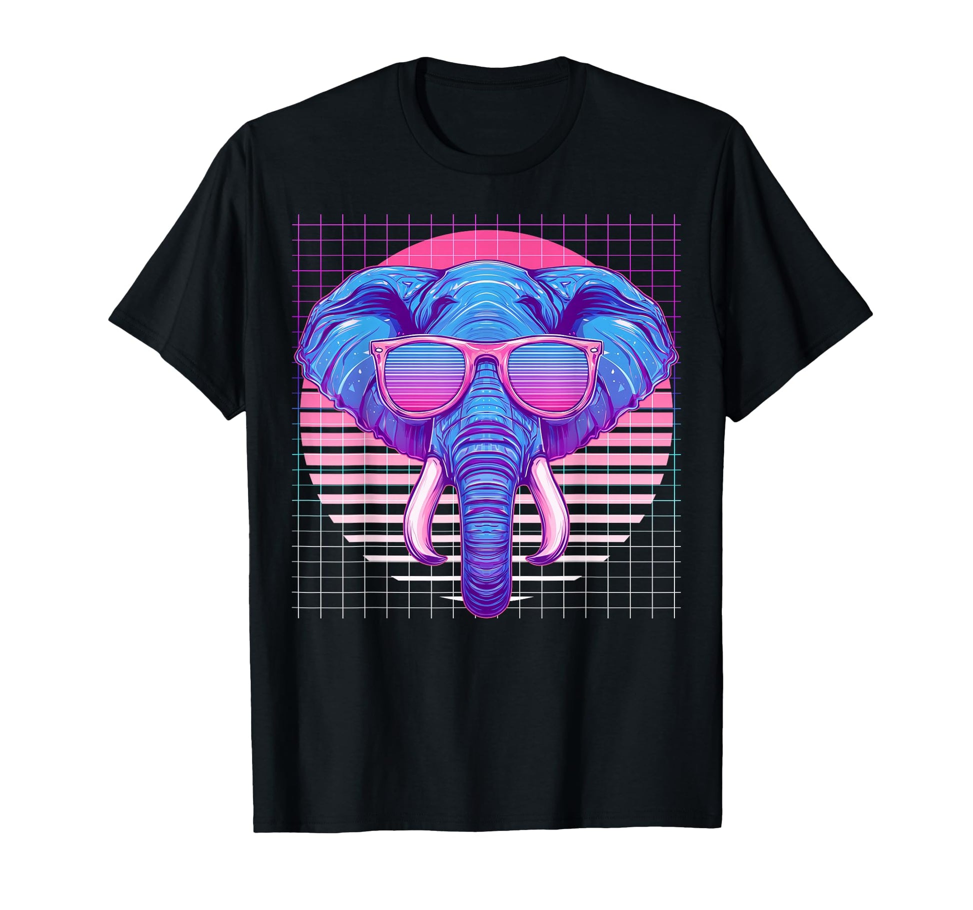 Elephant Sunglasses Animal T-Shirt - Casual Everyday Wear for Adults - T-Shirt, Sweatshirt, Hoodie