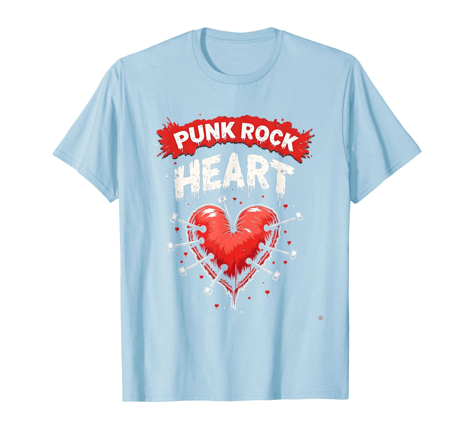 Punk Rock Heart Bold T-Shirt - Graphic Print Unisex - T-Shirt, Sweatshirt, Hoodie