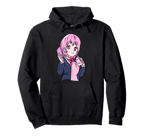 Anime Otaku Strawberry Milkshake Japan Hoodie - Streetwear Style Unisex - T-Shirt, Sweatshirt, Hoodie