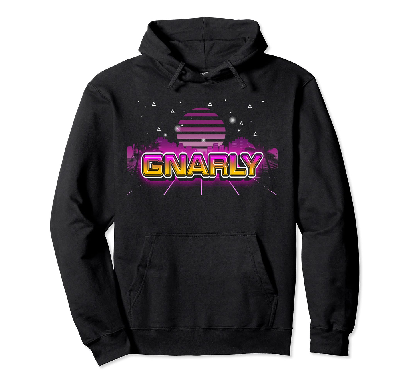 1980S Gnarly Nostalgia Retrowave Hoodie - Novelty Apparel Unisex - T-Shirt, Sweatshirt, Hoodie