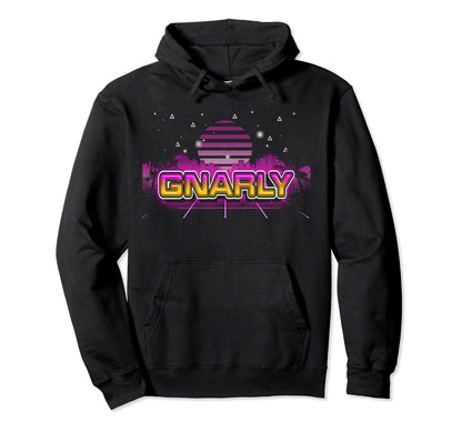 1980S Gnarly Nostalgia Retrowave Hoodie - Novelty Apparel Unisex - T-Shirt, Sweatshirt, Hoodie