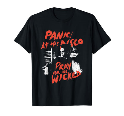 Panic Disco Pray Wicked T-Shirt - Minimalist Print for Adults - T-Shirt, Sweatshirt, Hoodie
