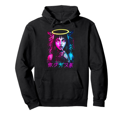Japanese Aesthetic Streetwear Hoodie - Fun Novelty Design for Adults - T-Shirt, Sweatshirt, Hoodie