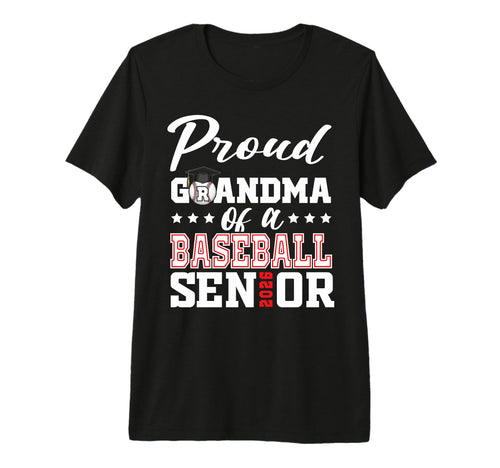 Proud Grandma Baseball Senior 2026 T-Shirt - Trendy Graphic Unisex - T-Shirt, Sweatshirt, Hoodie