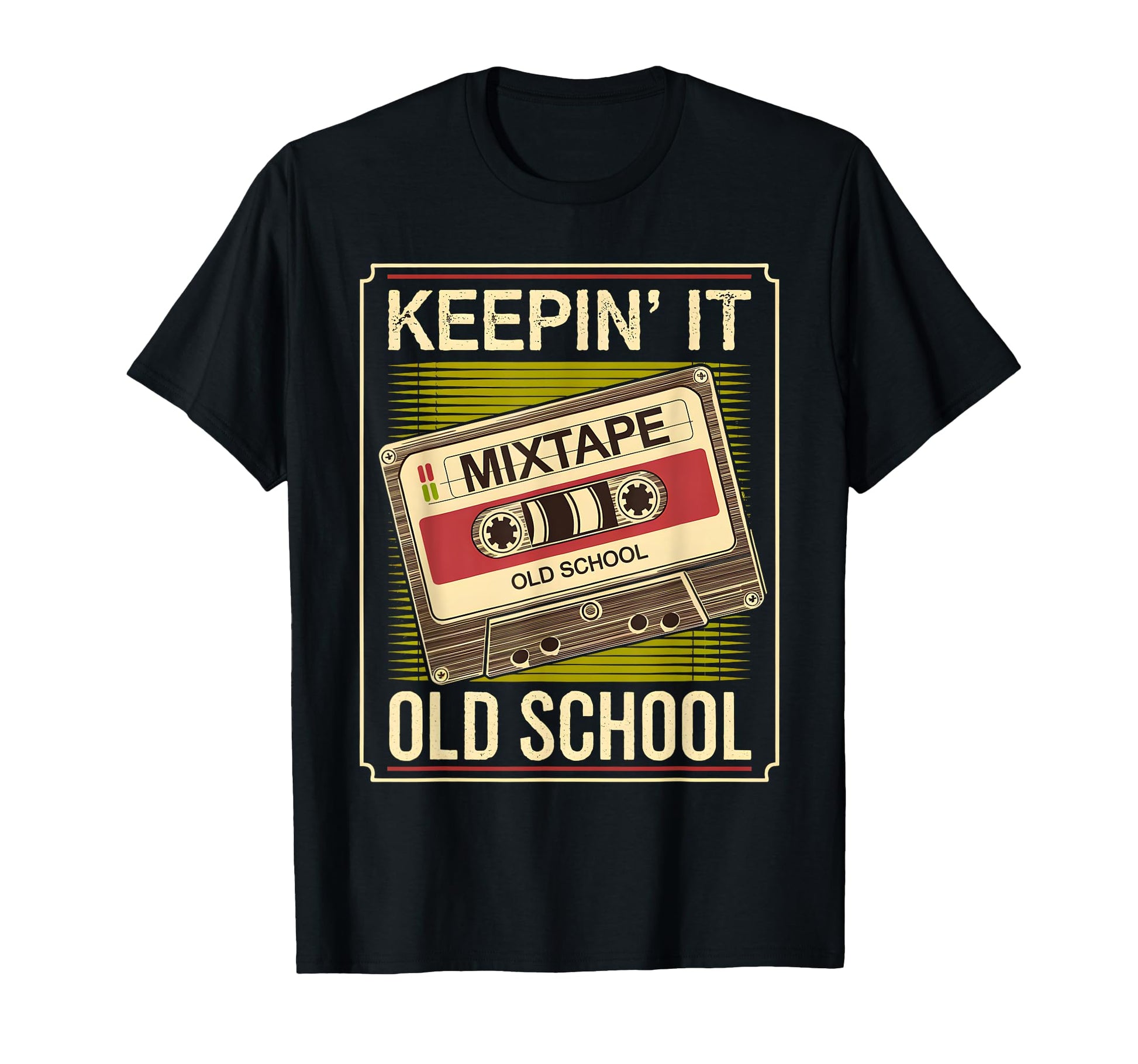 Old School Hip Hop 80S 90S Cassette Tape T-Shirt - Trendy Graphic Unisex - T-Shirt, Sweatshirt, Hoodie