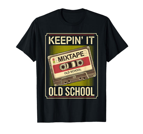 Old School Hip Hop 80S 90S Cassette Tape T-Shirt - Trendy Graphic Unisex - T-Shirt, Sweatshirt, Hoodie