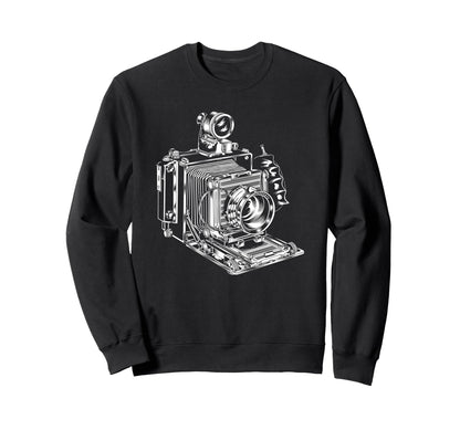 Camera Photographer Antique Sweatshirt - Casual Everyday Wear Unisex - T-Shirt, Sweatshirt, Hoodie