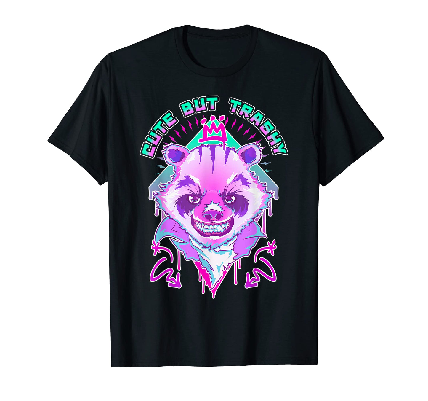 But Trashy Pastel Goth Raccoon T-Shirt - Custom Art Print for Adults - T-Shirt, Sweatshirt, Hoodie