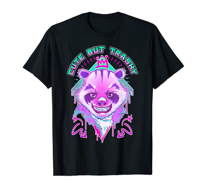 But Trashy Pastel Goth Raccoon T-Shirt - Custom Art Print for Adults - T-Shirt, Sweatshirt, Hoodie