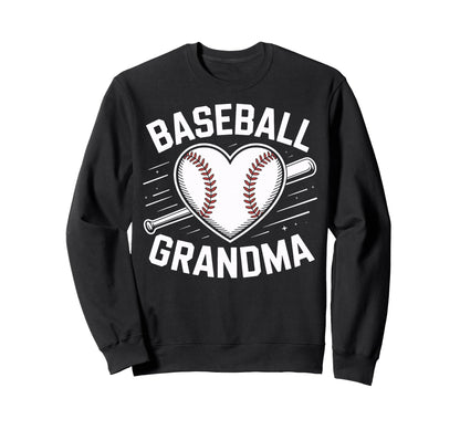 Proud Baseball Grandma Baseball Lovers Sweatshirt - Unique Graphic Unisex - T-Shirt, Sweatshirt, Hoodie