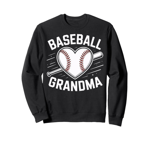 Proud Baseball Grandma Baseball Lovers Sweatshirt - Unique Graphic Unisex - T-Shirt, Sweatshirt, Hoodie