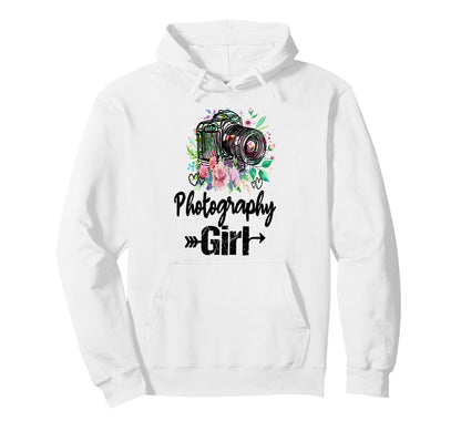 Womens Funny Photographer Camera Hoodie - Fun Novelty Design Men Women - T-Shirt, Sweatshirt, Hoodie