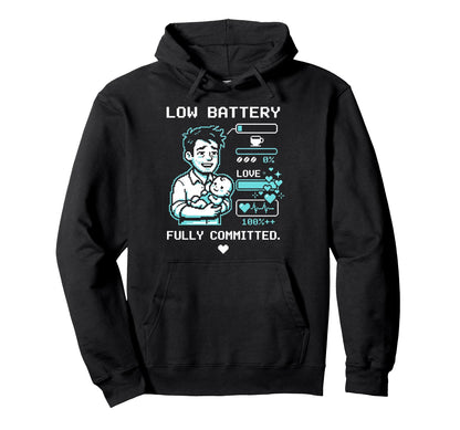Fully Committed Fathers Day Gamer Meme Hoodie - Graphic Print for Adults - T-Shirt, Sweatshirt, Hoodie