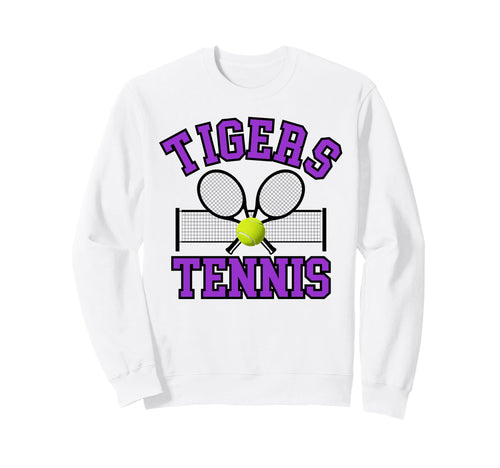 Tigers Tennis Mom Game Day Sweatshirt - Fun Novelty Design Men Women - T-Shirt, Sweatshirt, Hoodie
