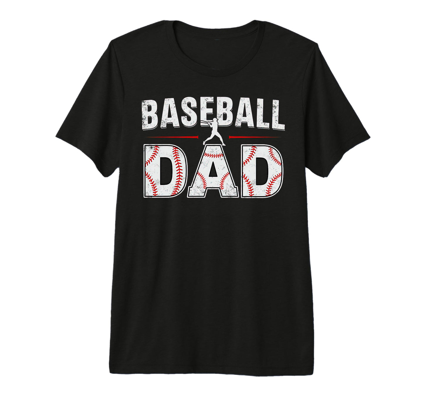 Softball Ball Dad Baseball Dad Parent T-Shirt - Minimalist Print Men Women - T-Shirt, Sweatshirt, Hoodie