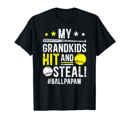 Ball Papaw Baseball Softball Papaw T-Shirt - Trendy Graphic Men Women - T-Shirt, Sweatshirt, Hoodie