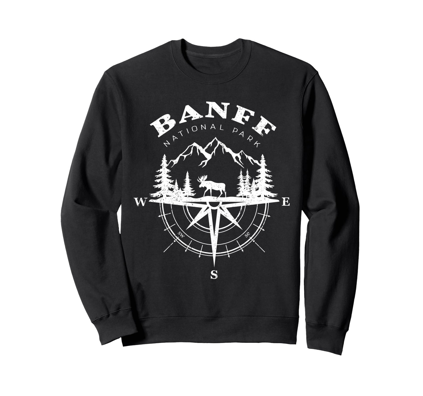 Banff National Park Canada Souvenir Sweatshirt - Trendy Graphic Unisex - T-Shirt, Sweatshirt, Hoodie