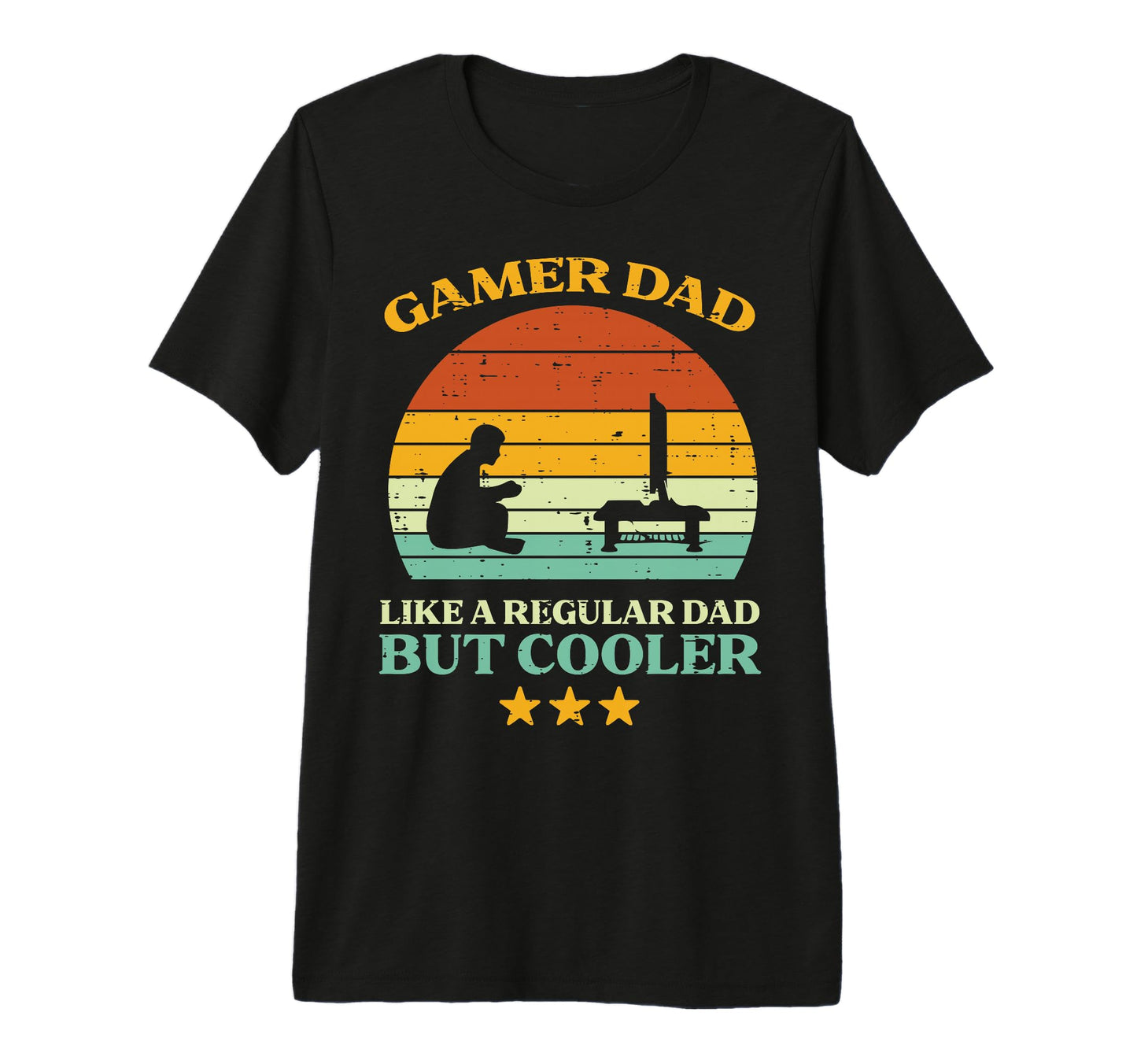Gamer Dad Like Regular Gaming T-Shirt - Minimalist Print for Adults - T-Shirt, Sweatshirt, Hoodie