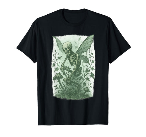 Y2K Grunge Fairycore Therian Skeleton T-Shirt - Novelty Apparel for Adults - T-Shirt, Sweatshirt, Hoodie