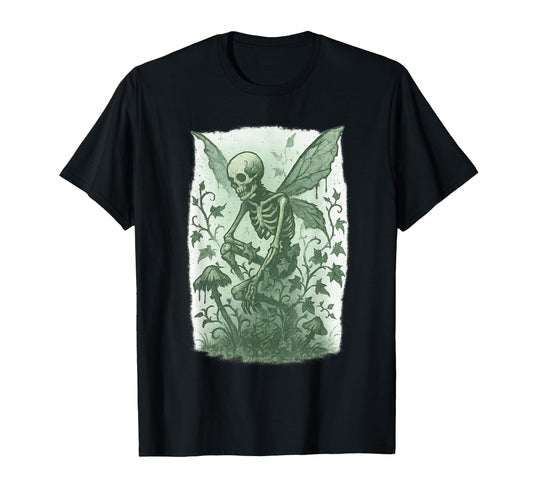 Y2K Grunge Fairycore Therian Skeleton T-Shirt - Novelty Apparel for Adults - T-Shirt, Sweatshirt, Hoodie