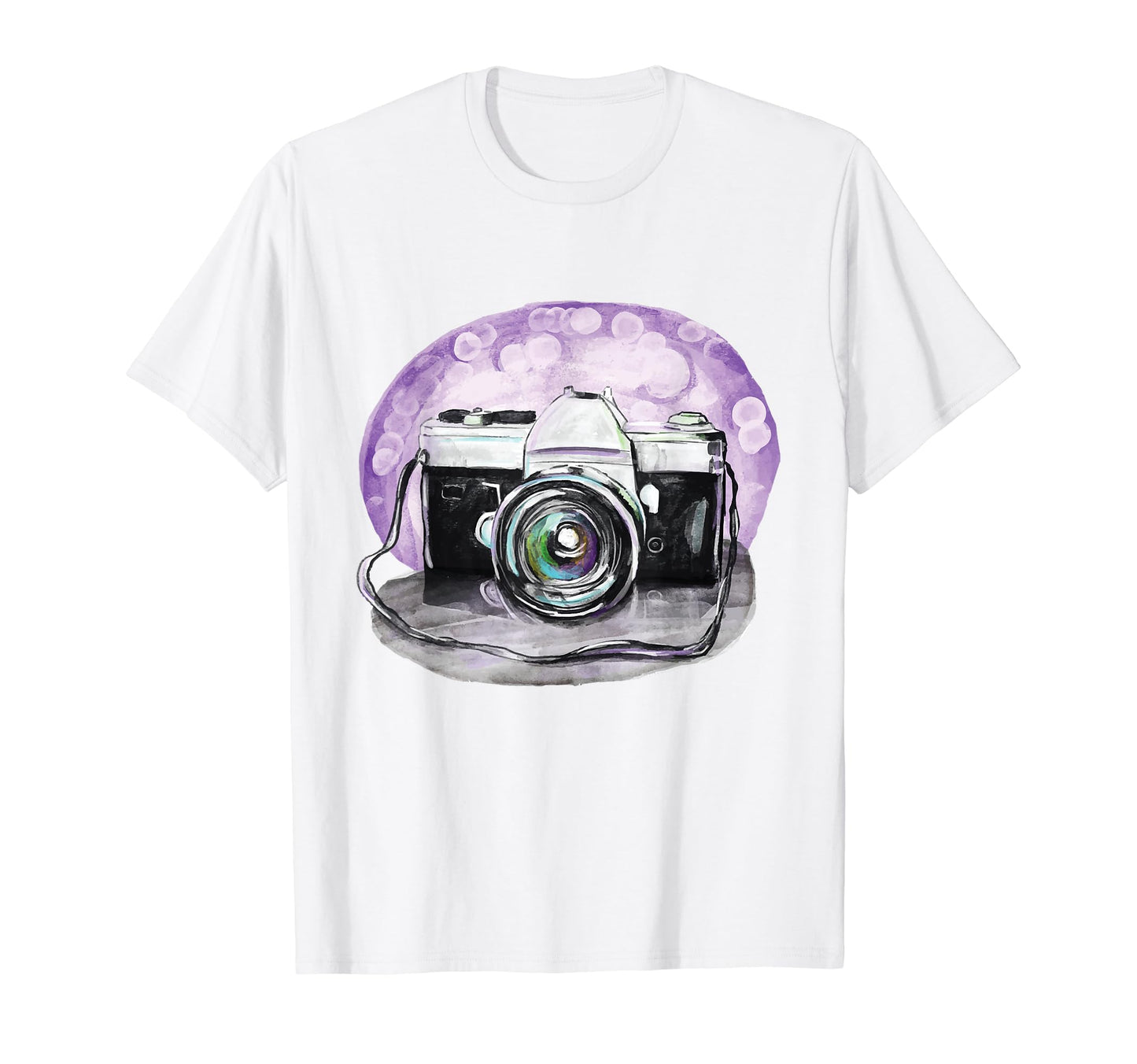 Camera Watercolor Photographers T-Shirt - Trendy Graphic Men Women - T-Shirt, Sweatshirt, Hoodie