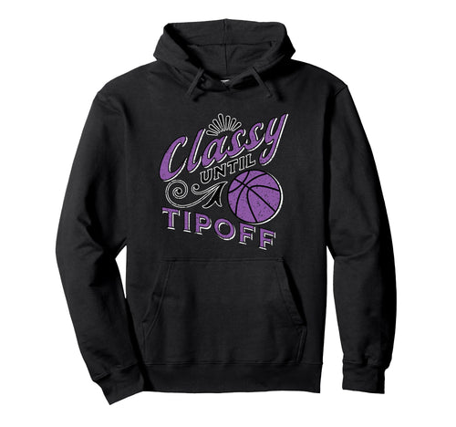 Classy Purple Basketball Gift Hoodie - Casual Everyday Wear for Adults - T-Shirt, Sweatshirt, Hoodie