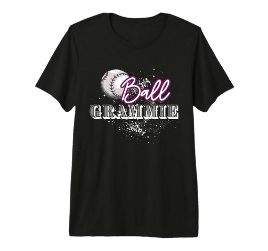 Ball Grammie Baseball Softball Grammie T-Shirt - Unique Graphic Unisex - T-Shirt, Sweatshirt, Hoodie