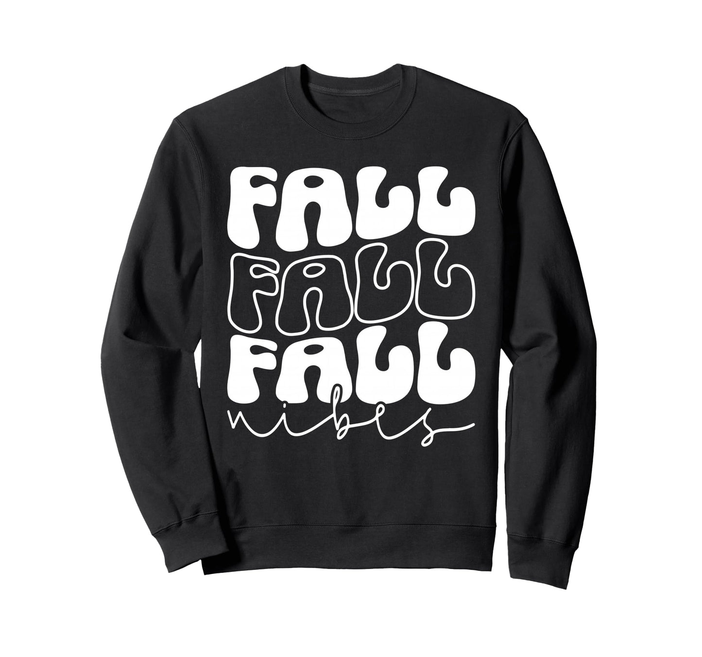 Fall Vibes Rainbow Fall Season Sweatshirt - Minimalist Print for Adults - T-Shirt, Sweatshirt, Hoodie