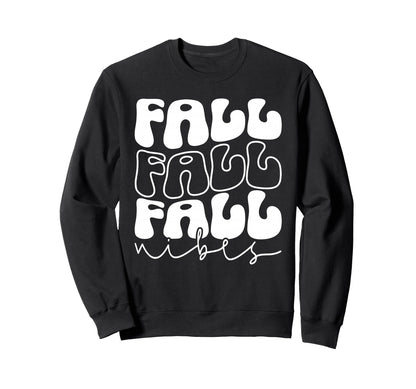 Fall Vibes Rainbow Fall Season Sweatshirt - Minimalist Print for Adults - T-Shirt, Sweatshirt, Hoodie